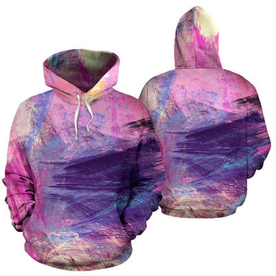 Pink Abstract Art Hoodie