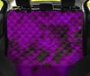 Purple Tie Dye Grunge Car Backseat Pet Cover