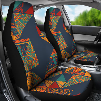 Orange Abstract Pattern Car Seat Covers