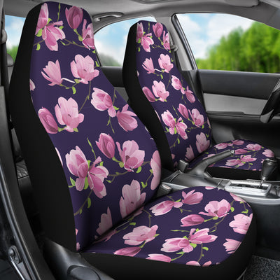 Purple Pink Flowers Car Seat Covers