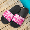 Pink Camouflage Slide Sandals