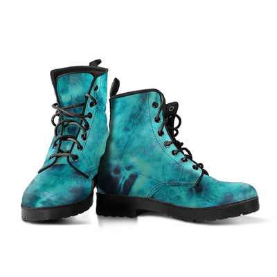 Tourquoise Tie Dye Grunge Womans Boots