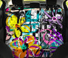 Colorful Floral Abstract Car Back Seat Pet Cover