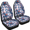 Blue Floral Car Seat Covers