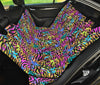 Colorful Abstract Animal Print Car Back Seat Pet Cover