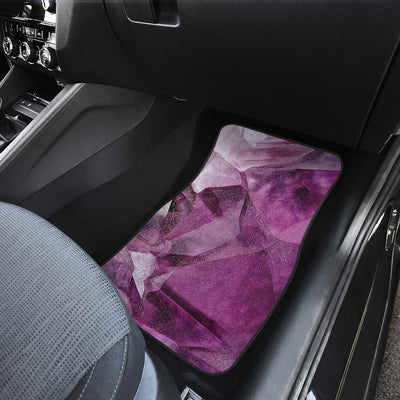 Purple Crystal Abstract Car Floor Mats
