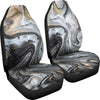 Gold & Brown Marble Print Car Seat Covers