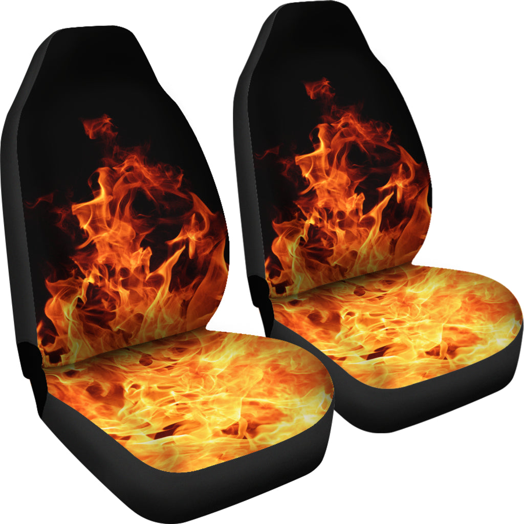 Burning Fire Car Seat Covers