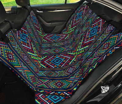 Colorful Ethnic Car Back Seat Pet Cover