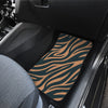 Brown Abstract Car Floor Mats