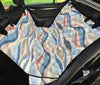 Abstract Waves Car Back Seat Pet Cover