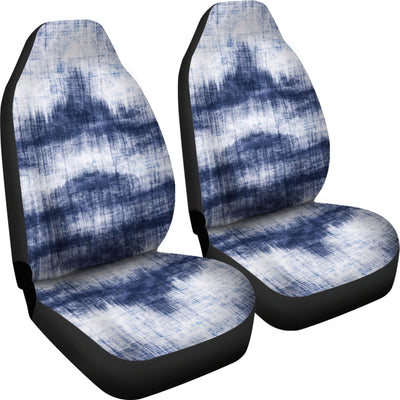 Denim Blue Abstract Car Seat Covers