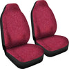 Red Confetti Print Car Seat Covers