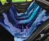 Blue Abstract 2 Car Back Seat Pet Cover