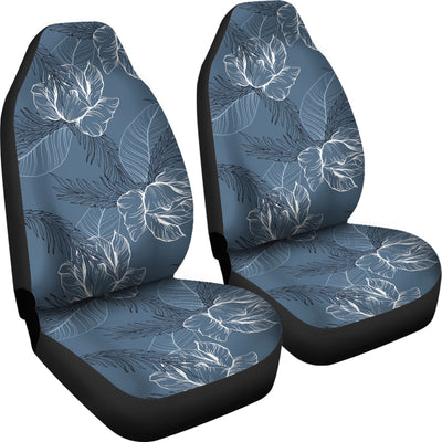 Abstract Flowers Outline Car Seat Covers
