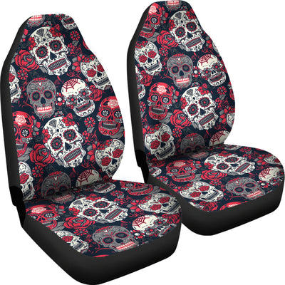 Sugar Skulls & Roses Car Seat Covers
