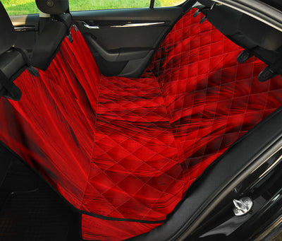 Red Feathers Car Back Seat Pet Cover