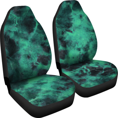 Green Tie Dye Grunge Car Seat Covers
