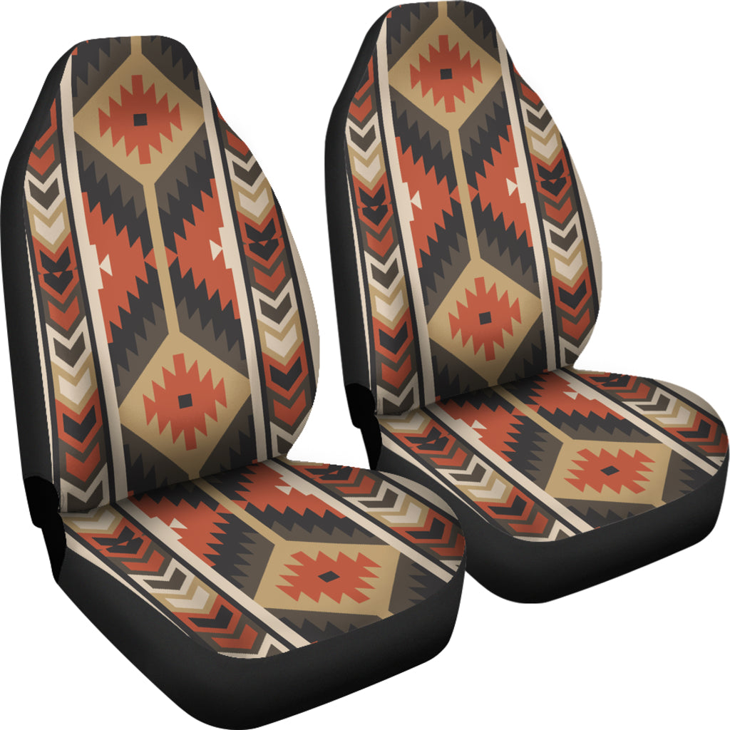 Brown Ethnic Car Seat Covers