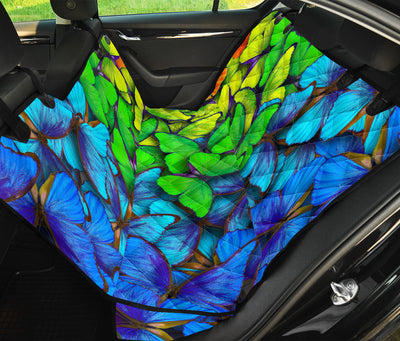 Colorful Butterflies Car Back Seat Pet Cover