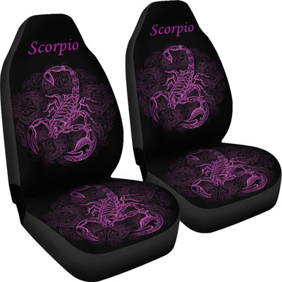 Purple Scorpion Car Seat Covers