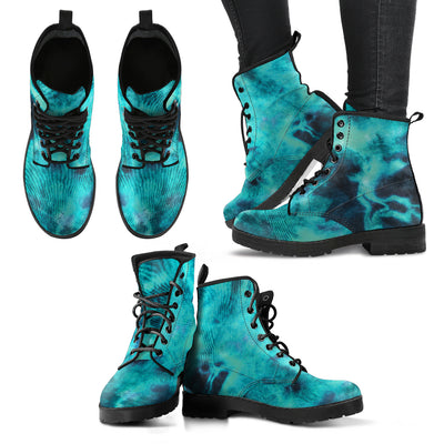 Tourquoise Tie Dye Grunge Womans Boots