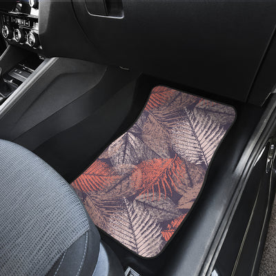 Vintage Leaves Car Floor Mats