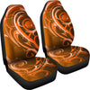 Orange Tribal Swirls Car Seat Covers