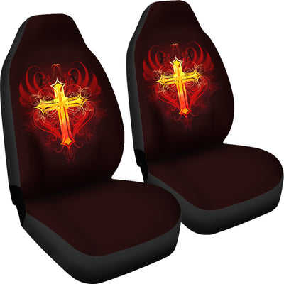Winged Cross Car Seat Covers