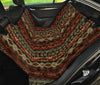 Red & Brown Boho Chic Aztec Bohemian Aztec Car Back Seat Pet Cover