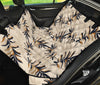 Beige Leaves 2 Car Back Seat Pet Cover