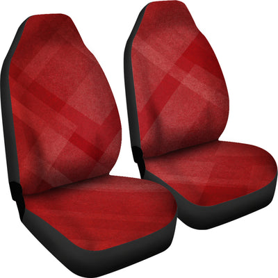 Red Diagonal Abstract Car Seat Covers