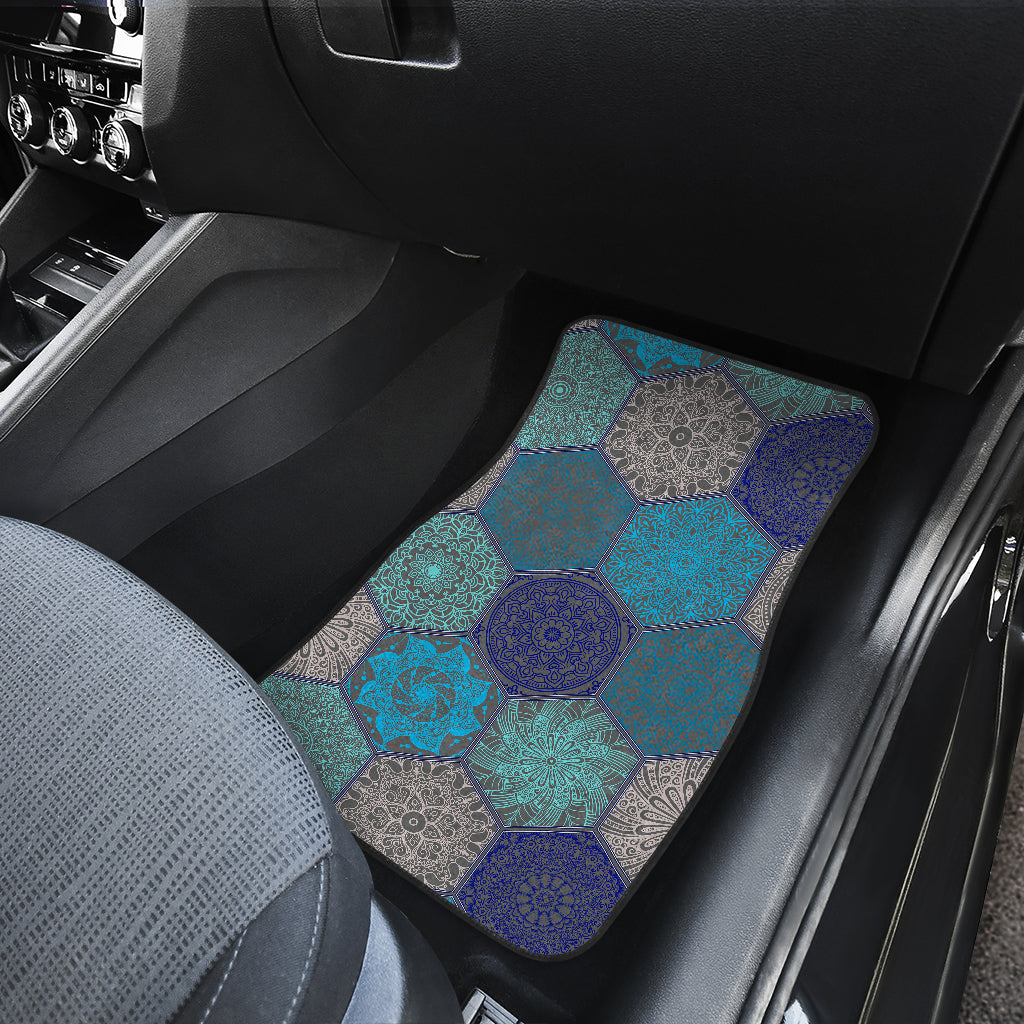 Mandalas Honeycomb Car Floor Mats