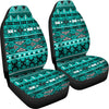 Light Green Teal Boho Aztec Car Seat Covers