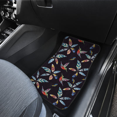 Colorful Hummingbirds & Feathers Car Floor Mats