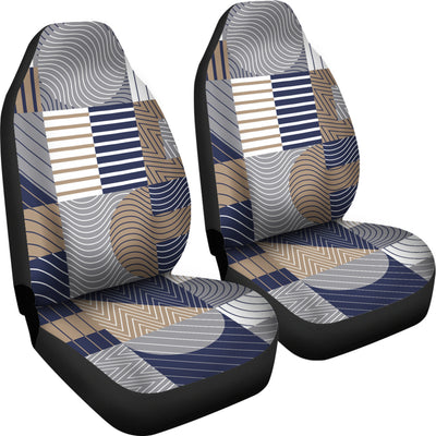 Abstract Block Shapes Car Seat Covers