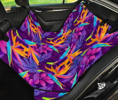 Colorful Plants Car Back Seat Pet Cover