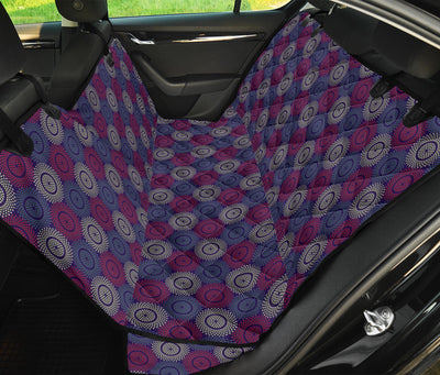 Abstract Dot Circles Car Back Seat Pet Cover