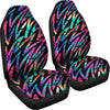 Colorful Abstract Zig Zag Car Seat Covers