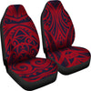 Red Tribal Polynesian Car Seat Covers