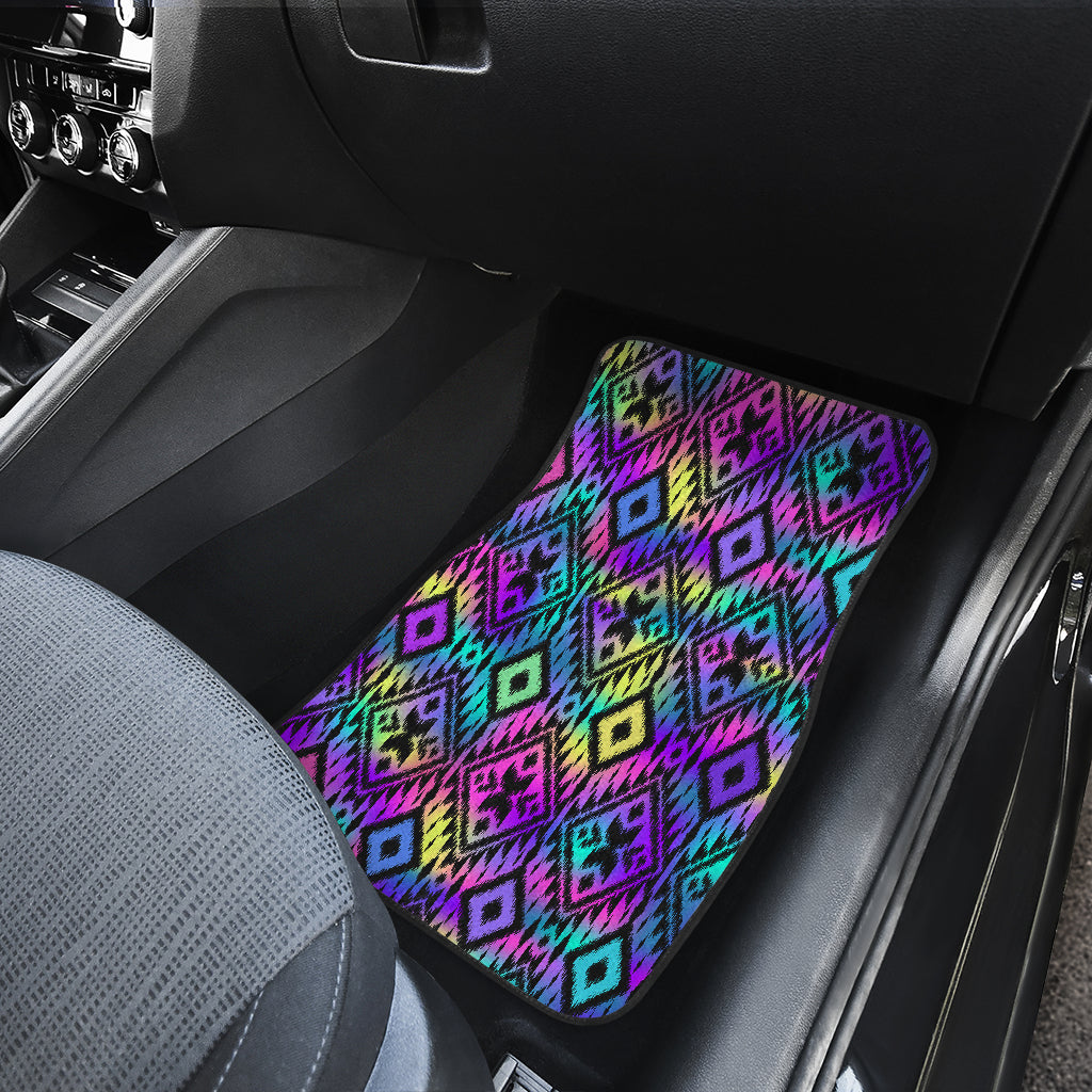 Neon Ethnic Car Floor Mats