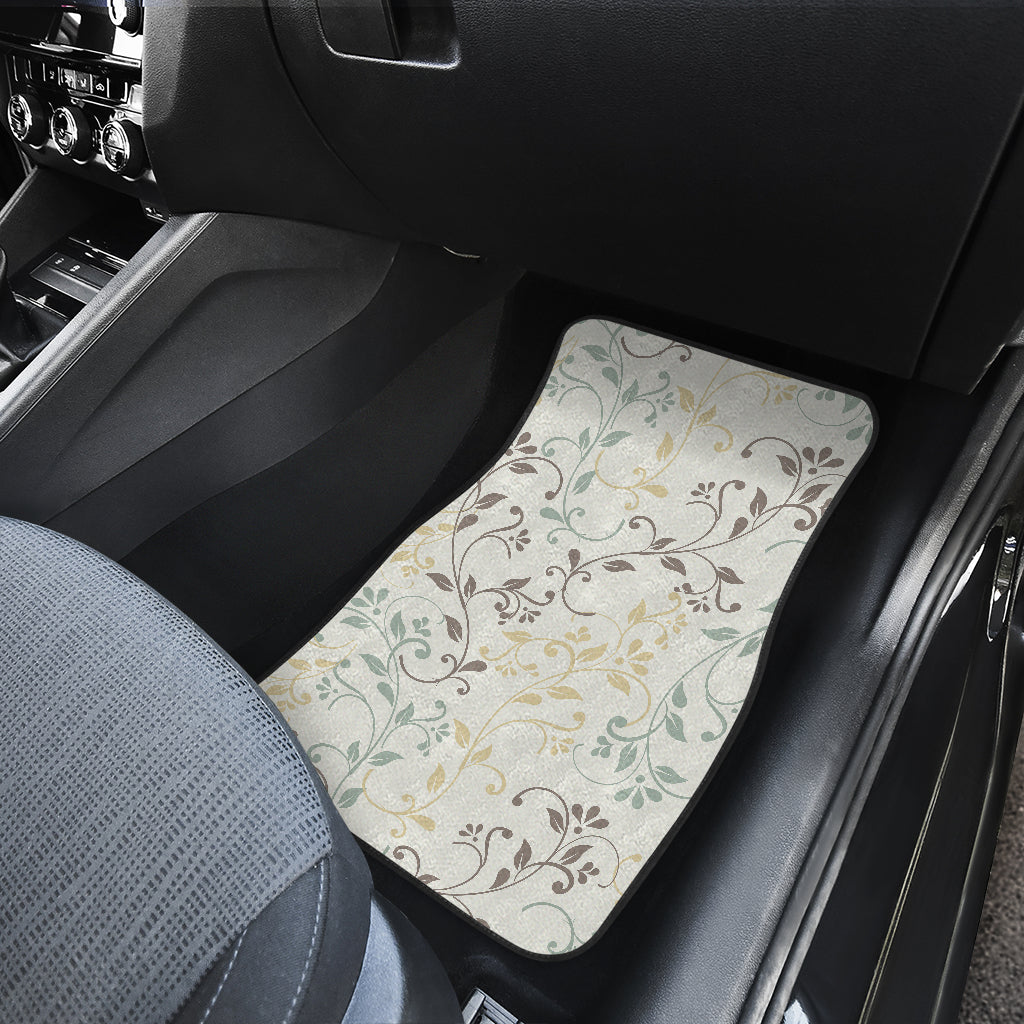 Elegant Floral Car Floor Mats