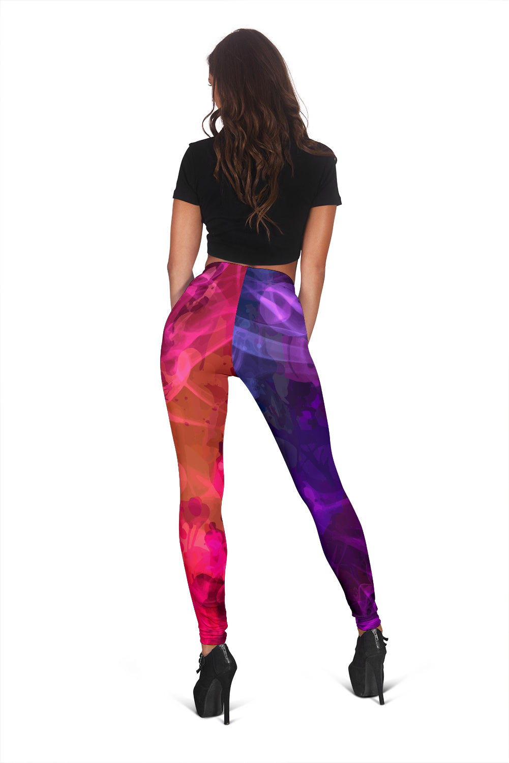 Purple & Red Smoke Leggings