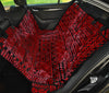 Red Tribal Abstracat Car Back Seat Pet Cover