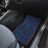 Blue Ethnic Stripes Car Floor Mats