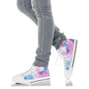 Pink Cotton Candy Tie Dye High Top Shoes