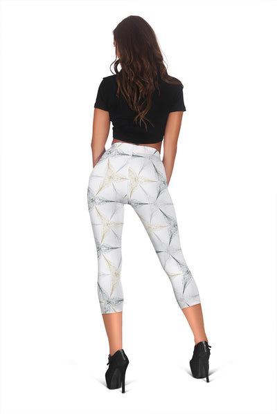 Triangular Stars Capri Leggings