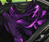 Purple & Black Abstract Swirls Car Back Seat pet Cover