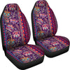 Red Persian Print Car Seat Covers