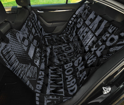 Dark Grey X Games Car Back Seat Pet Cover